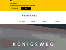 Tablet Screenshot of koenigsweg.com